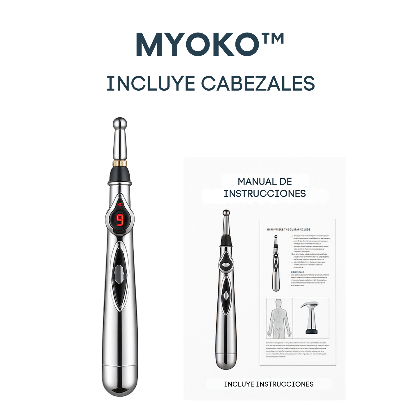 MYOKO™ - Bolígrafo de Acupresión Eléctrica | Alivio de Puntos Gatillo