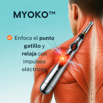 MYOKO™ - Bolígrafo de Acupresión Eléctrica | Alivio de Puntos Gatillo