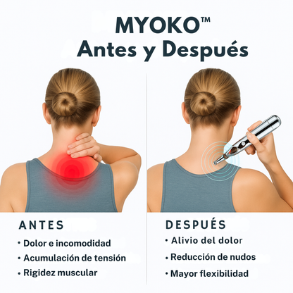 MYOKO™ - Bolígrafo de Acupresión Eléctrica | Alivio de Puntos Gatillo